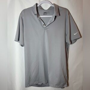 Nike Men's Dri-Fit Golf Polo Shirt Gray L
